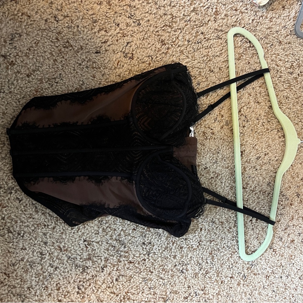 Garage Chrishell Lace Mesh Bustier Corset